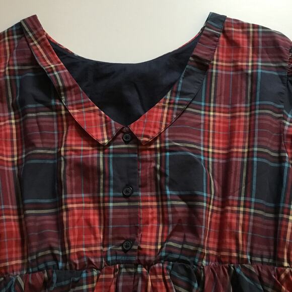 Tea Collection plaid puff sleeve collar dress - Picture 8 of 8